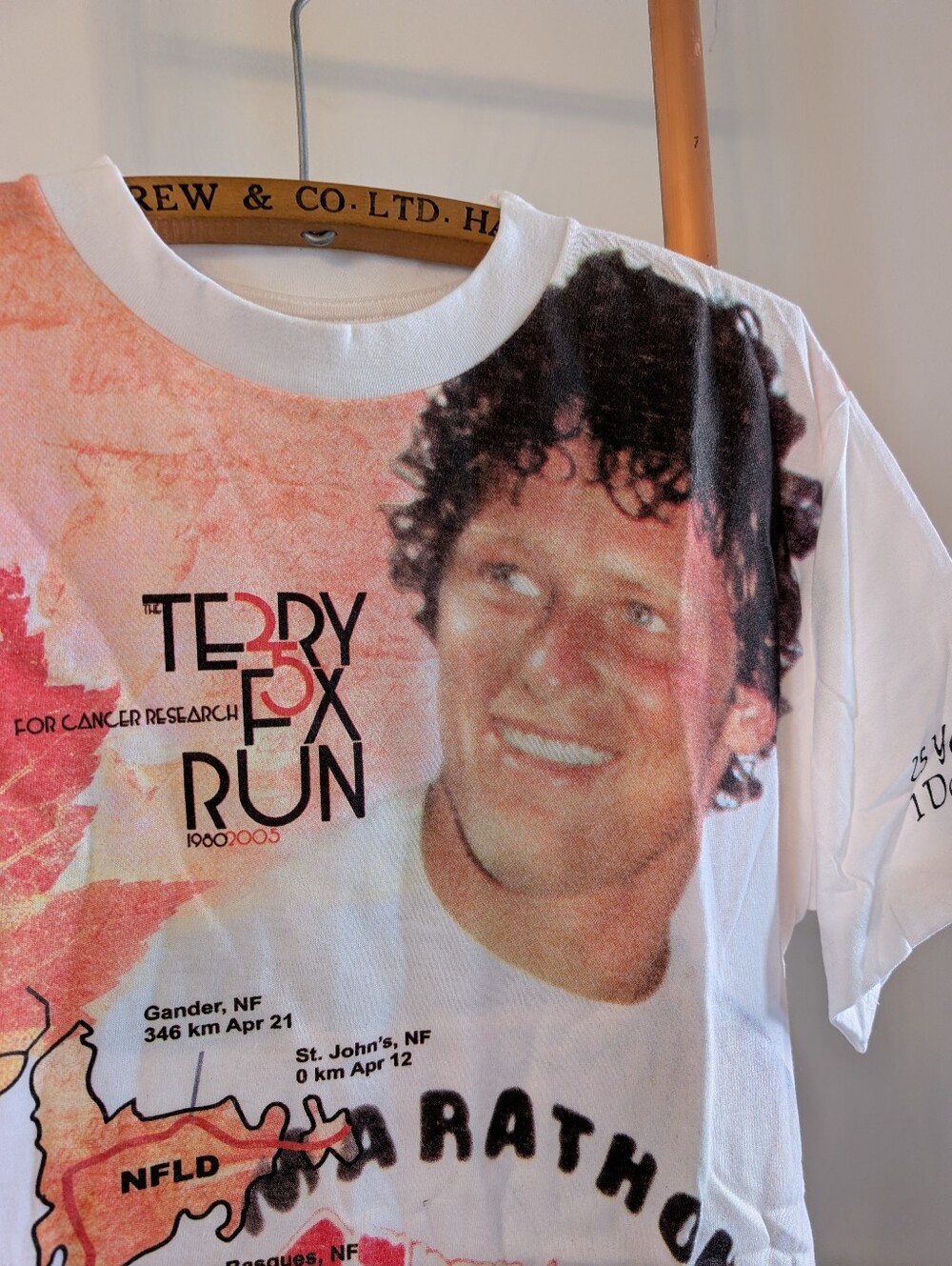 🔥Unworn🔥 2005 Terry Fox Foundation 25th Anniversary "Marathon of Hope" Unisex
